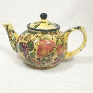 Lang & Wise Ltd. Vintage Fruitful Bounty Teapot